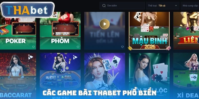 Game Bài Thabet – Danh Sách Trò Chơi Bài Được Quan Tâm Nhất - RUVOTA.LOL